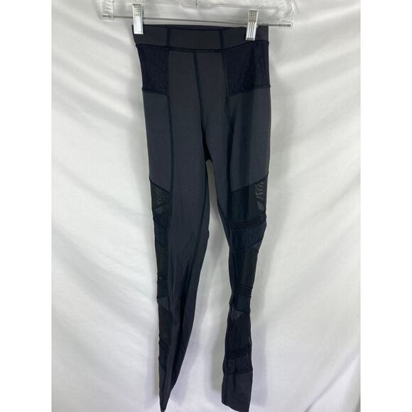 Lululemon Just Breathe Mesh High Rise Legging Black Size 2 - Picture 4 of 9